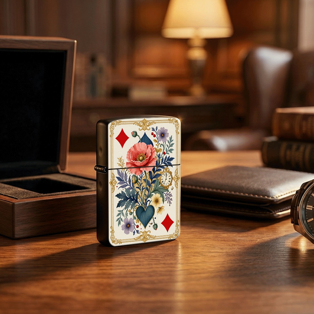Vintage Collectible Playing Cards - Isqueiro Vintage Estilo Cartas de Tarô