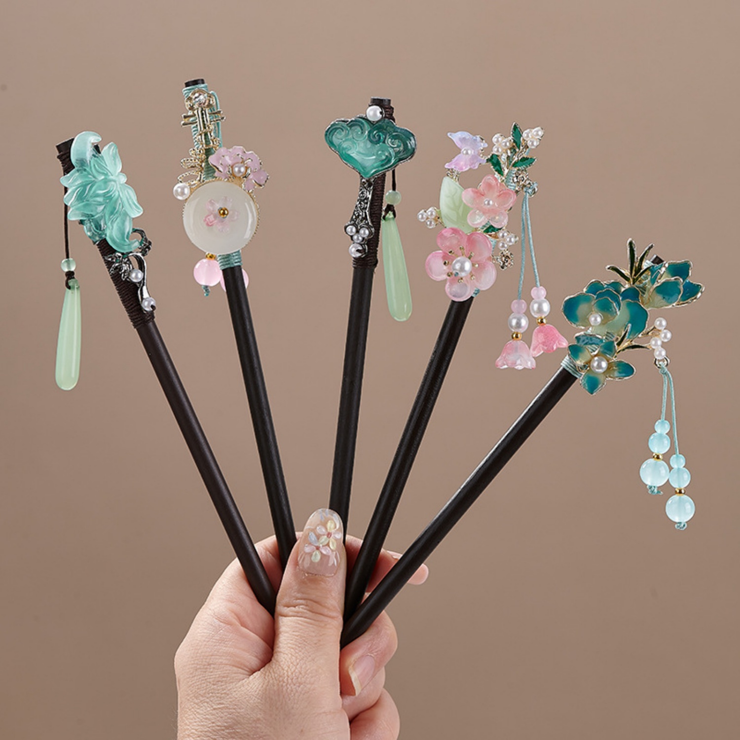 Vintage Collectible Item - Grampo de Cabelo Vintage Floral para