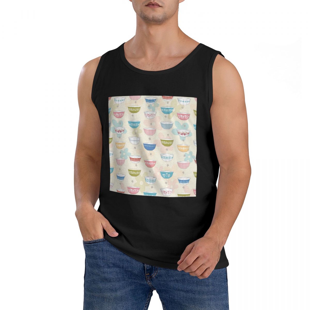 Vintage Collectible Pyrex - Coleção de Camisetas Sem Mangas Vintage