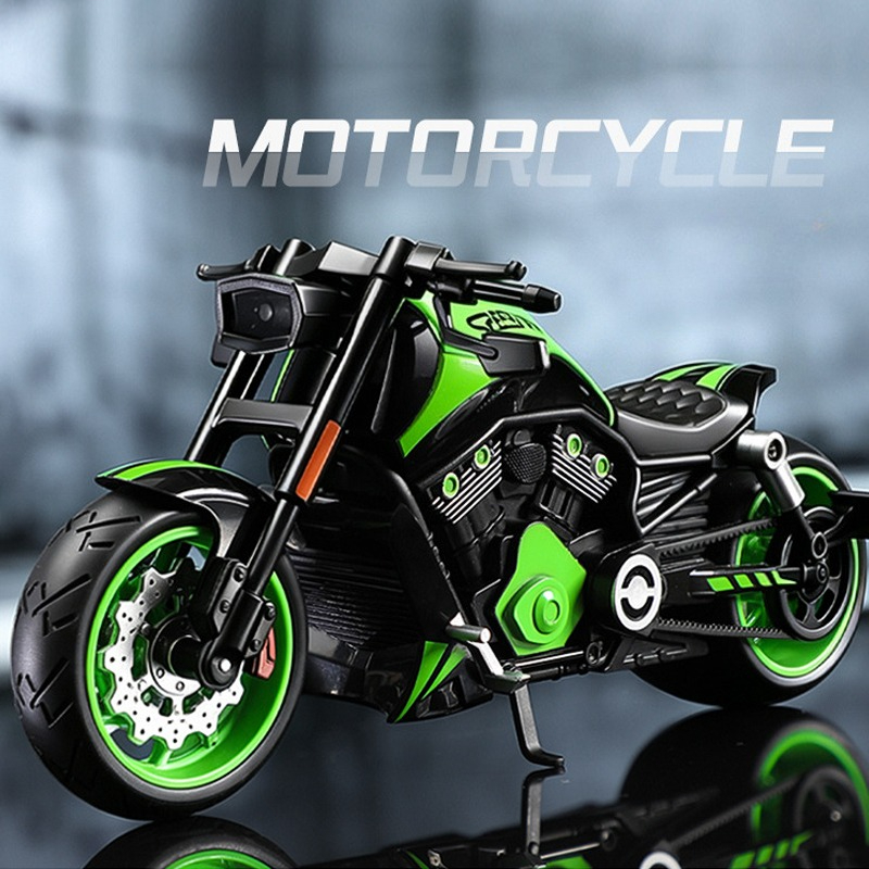 Vintage Collectible Toys - Modelo de Motocicleta Vintage Harley em