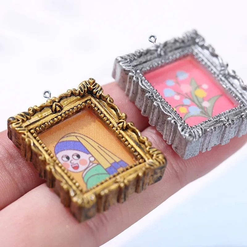 Vintage Collectible Item - 10 Peças de Pingentes Cabochão de