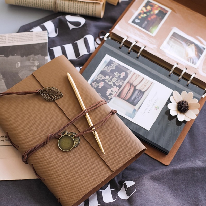 Collectible Vintage Photos - Álbuns de fotos scrapbook retro vintage