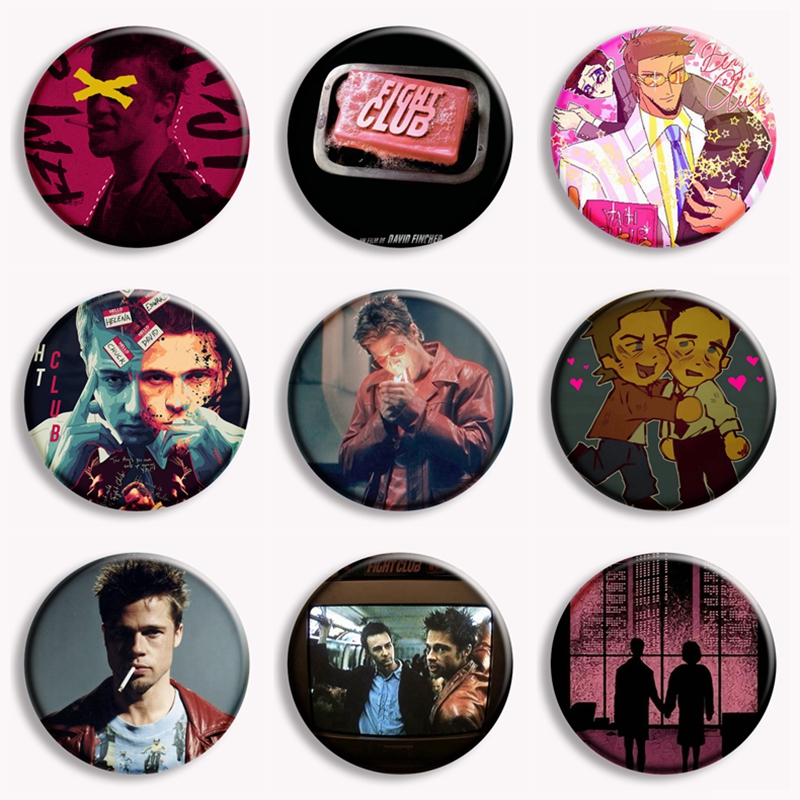 Collectible Vintage Brooches - Filme clássico Fight Club Sabão Botão