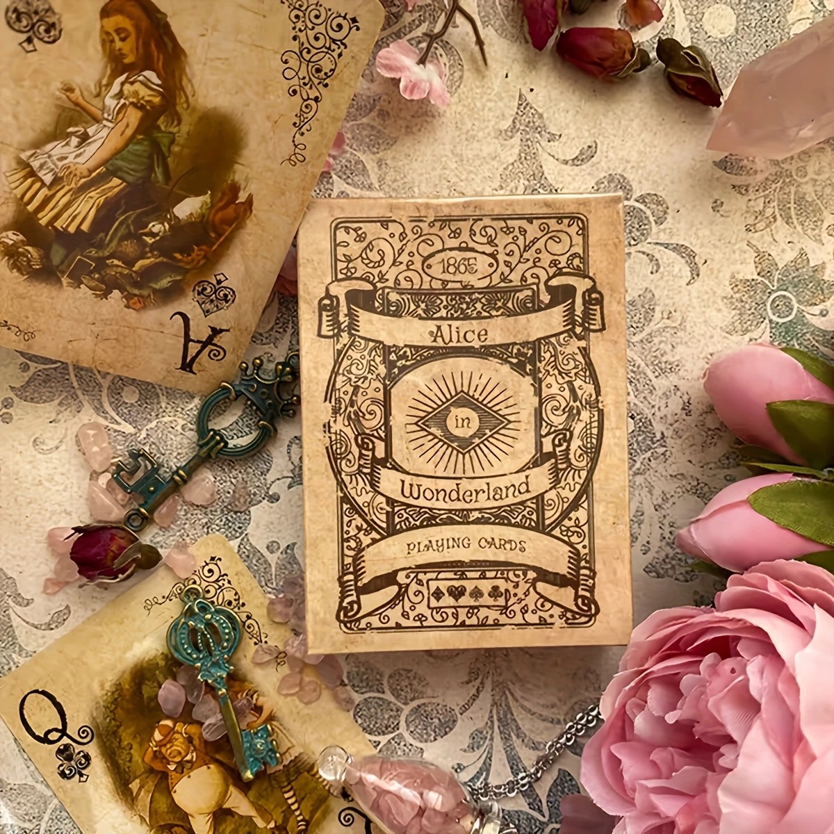 Vintage Collectible Playing Cards - 54 PCS Alice Vintage Paper Poker.