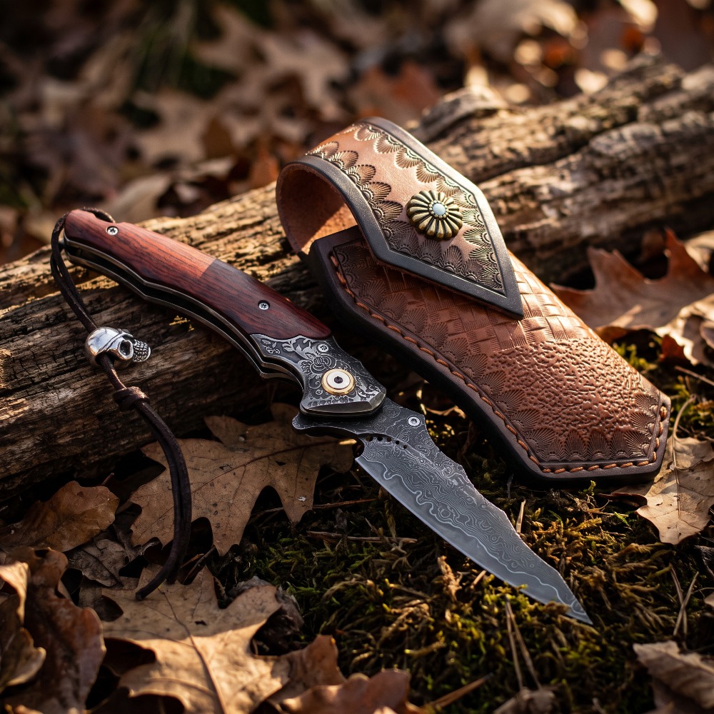 Vintage Collectible Knives - Canivete Dobrável Vintage Gravado com Lâmina