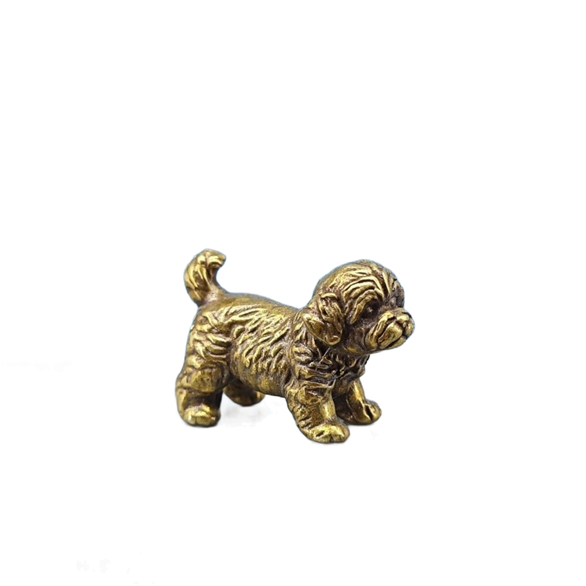 Vintage Collectible Teddy Bears - Mini Estátua de Cão em Latão,