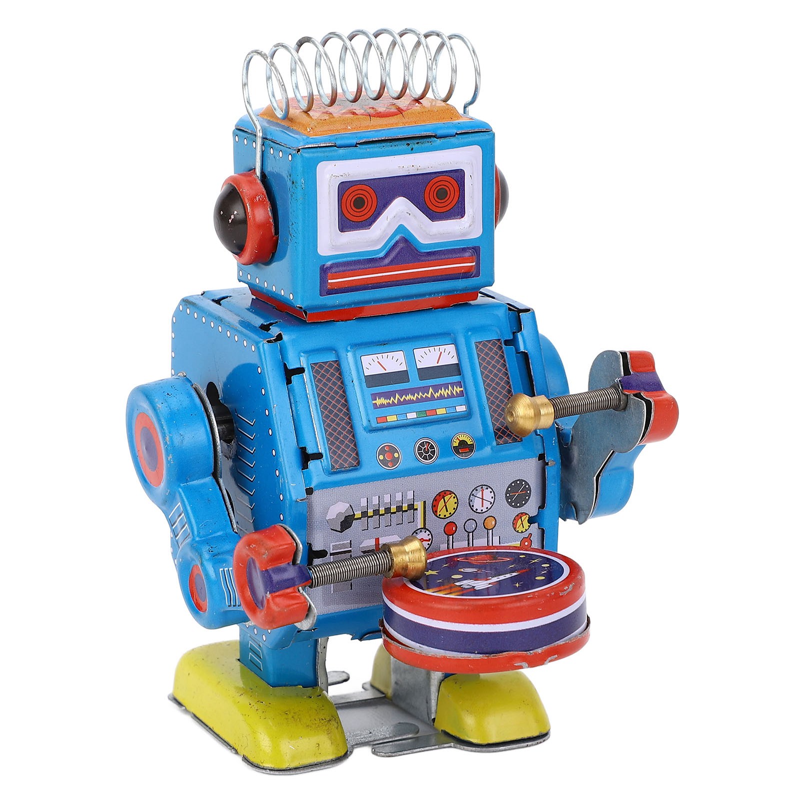 Vintage Collectible Toys - Robô de Lata Vintage Criativo Artesanal