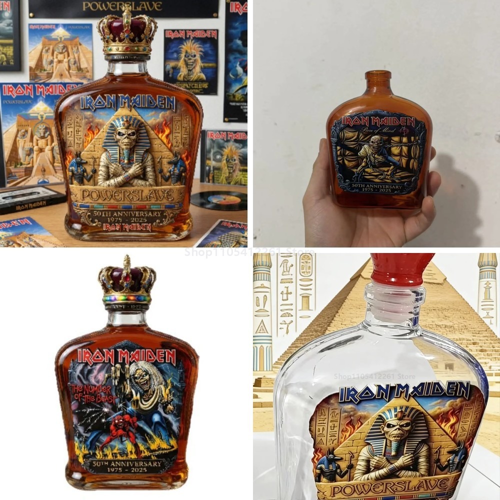 Vintage Collectible Liquor Bottles - Garrafa de Licor Escultura de Múmia