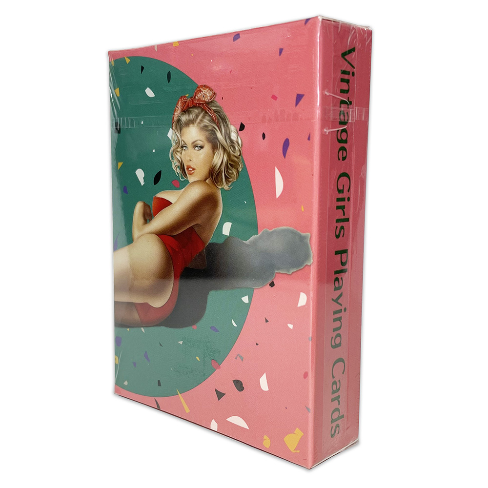 Vintage Collectible Playing Cards - Americano retro sexy bela senhora biquíni
