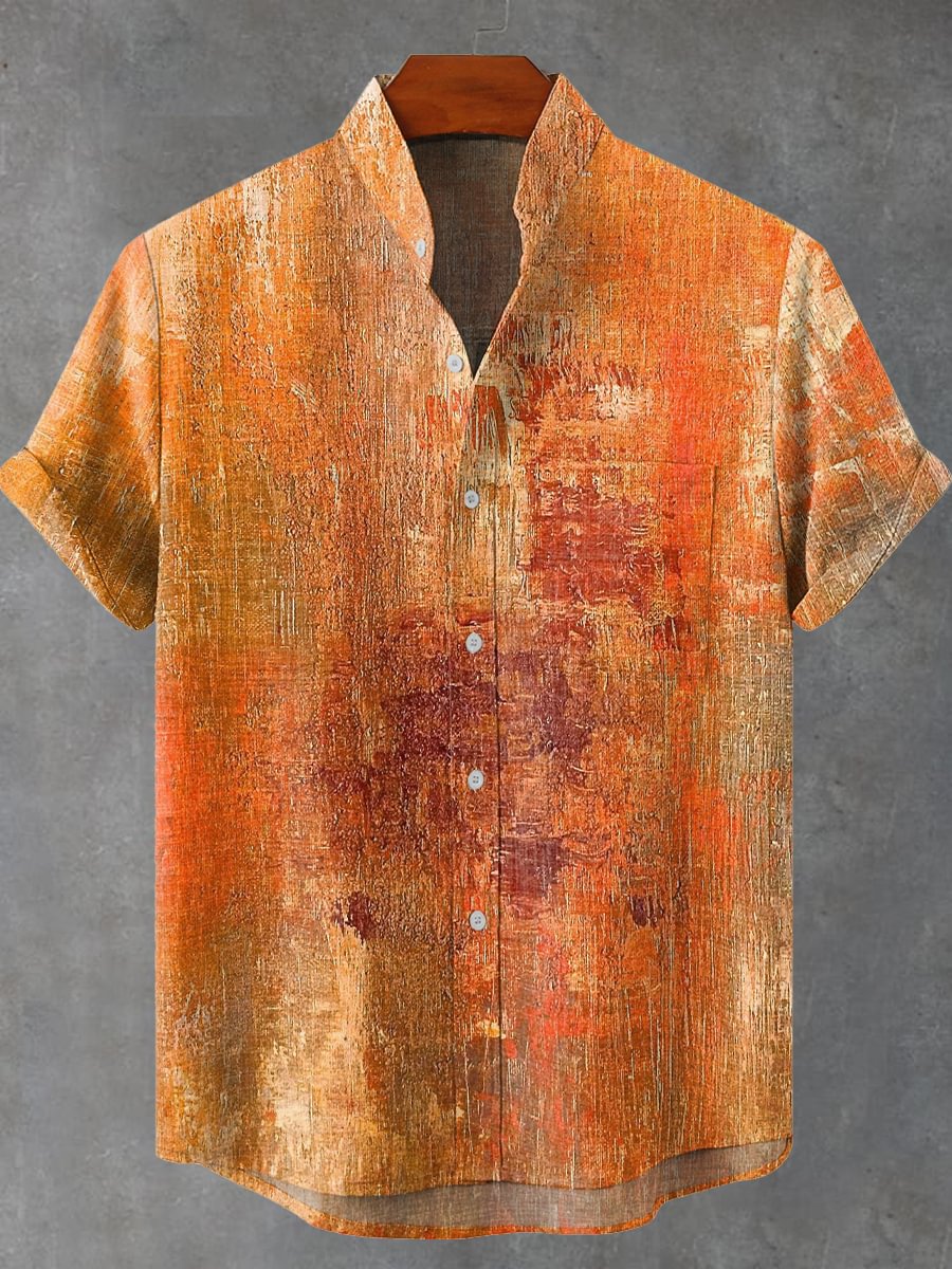 Camisa de arte masculina com e - Vintage Collectible Shop avaliação e preço
