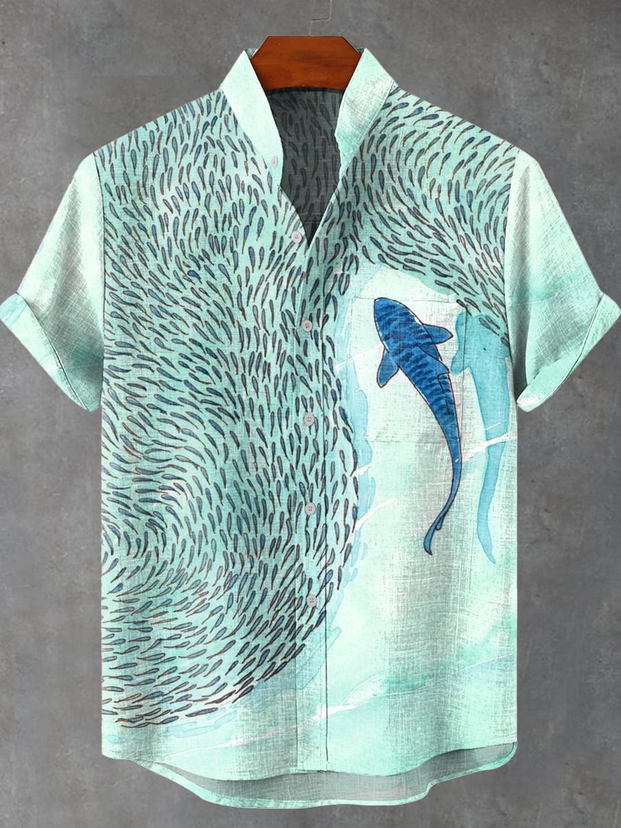 Camisa de arte masculina com e - Vintage Collectible Shop avaliação e preço