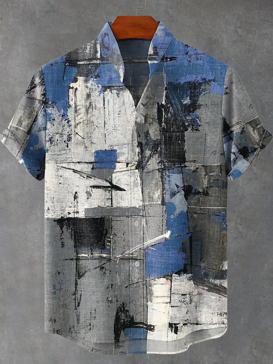 Camisa de arte masculina com e - Vintage Collectible Shop avaliação e preço