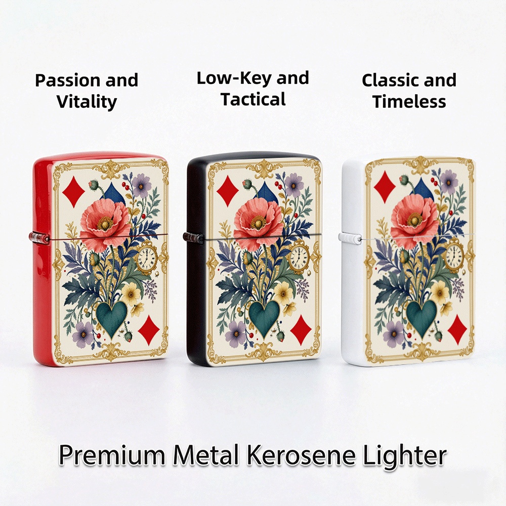 Isqueiro Vintage Estilo Cartas - Vintage Collectible Playing Cards avaliação e preço