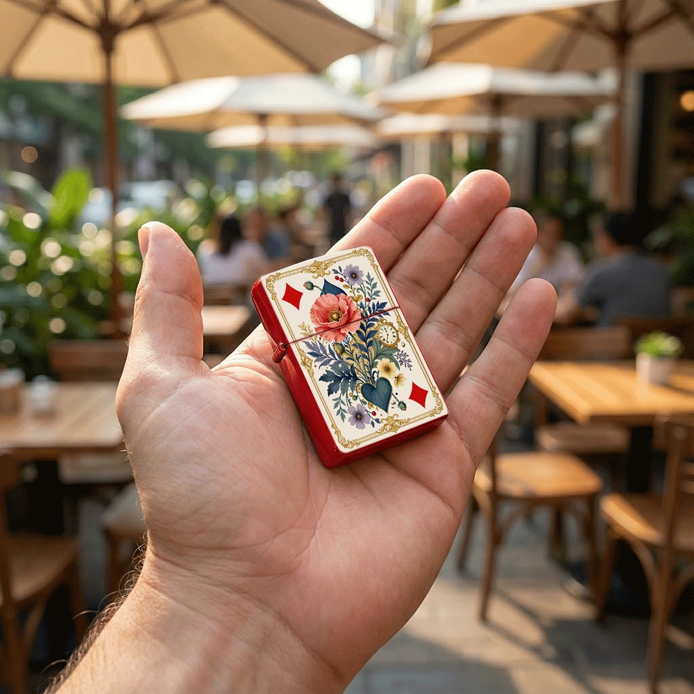 Isqueiro Vintage Estilo Cartas - Vintage Collectible Playing Cards avaliação e preço
