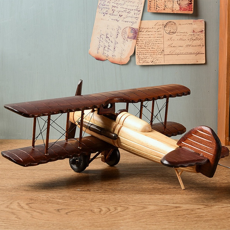 Modelo de Avião de Madeira Art - Collectible Vintage Photos avaliação e preço