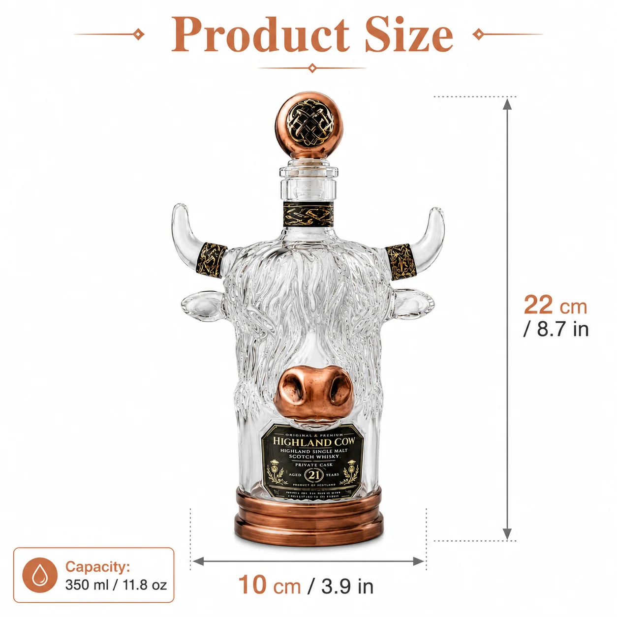 Decantador de Uísque de Vidro  - Vintage Collectible Liquor Bottles avaliação e preço
