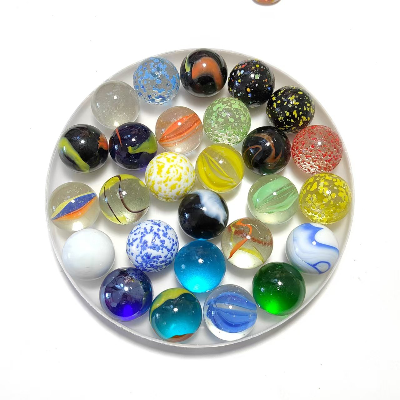 Bolas de Vidro Coloridas de 16 - Vintage Collectible Marbles avaliação e preço