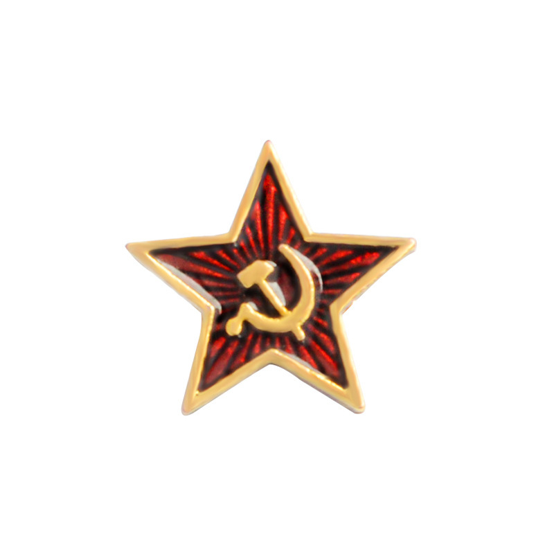 Insignia de estrela vermelha d - Collectible Vintage Brooches avaliação e preço