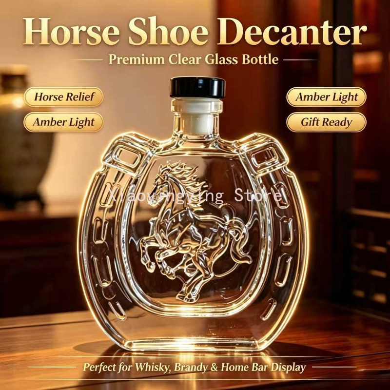 Decantador de Vinho de Vidro V - Vintage Collectible Liquor Bottles avaliação e preço