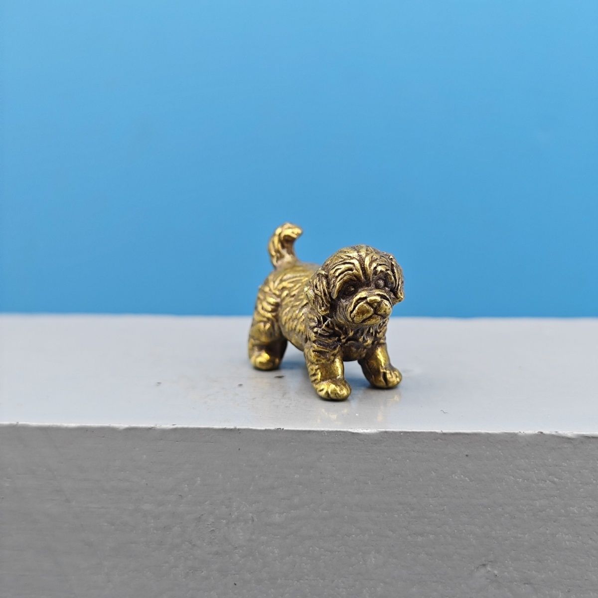 Mini Estátua de Cão em Latão,  - Vintage Collectible Teddy Bears avaliação e preço