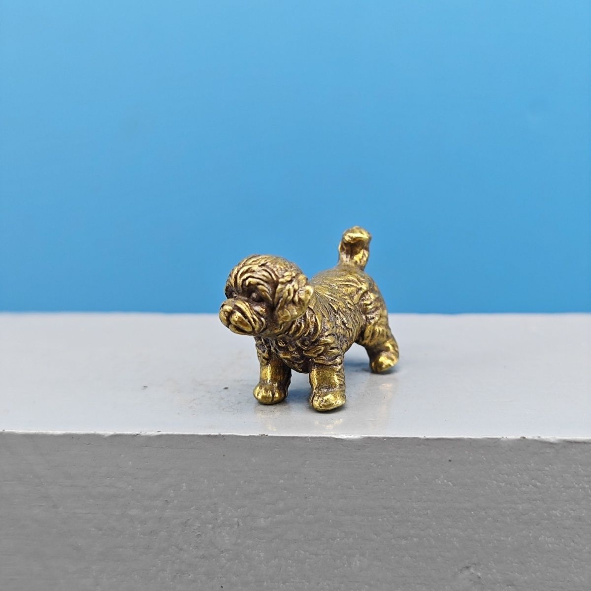 Mini Estátua de Cão em Latão,  - Vintage Collectible Teddy Bears avaliação e preço